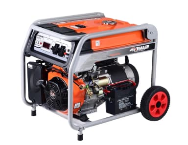 Генератор бензиновый 6,0 кВт 220В 27 л с электростартером и колесами TOR KM8000H — фото 1